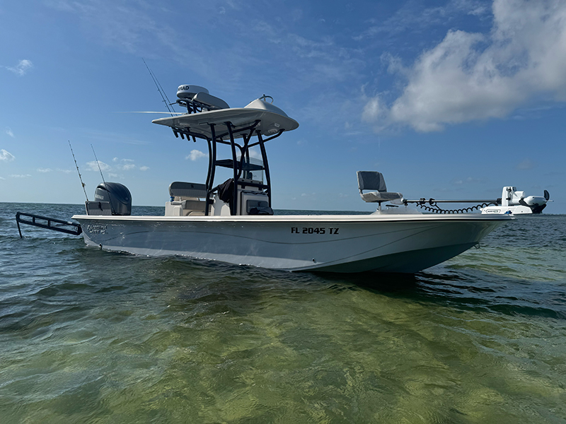Lady J Charters 25' Carolina Skiff on St. Joseph Bay