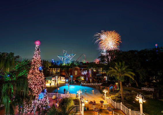 Busch Gardens Christmas Town Tampa, holiday lights and festivities